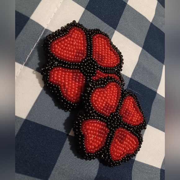 Flat Beaded poppies ( Buy 3 Get The 4th 50% Off ) - Picture 2 of 4